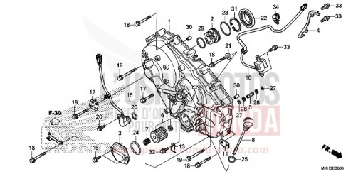 RIGHT CRANKCASE COVER ADV750J de 2018